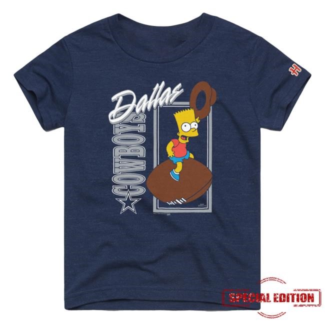 Official Dallas Cowboys Homage x The Simpsons Unisex Shirt - Navy