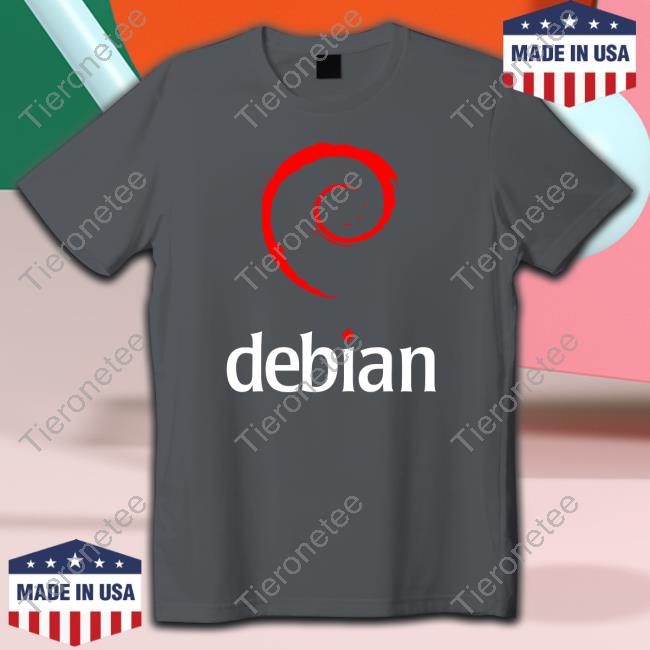Official Debian Gnu Linux Logo Tee Shirt