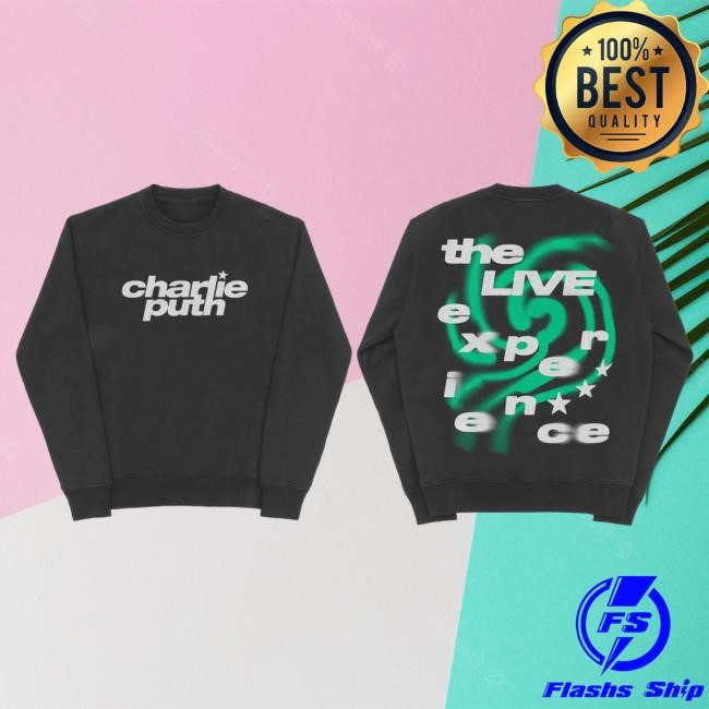 Official Charlie Puth Merch Shop Charlie Puth The Live Experience Crew Neck Sweatshirt