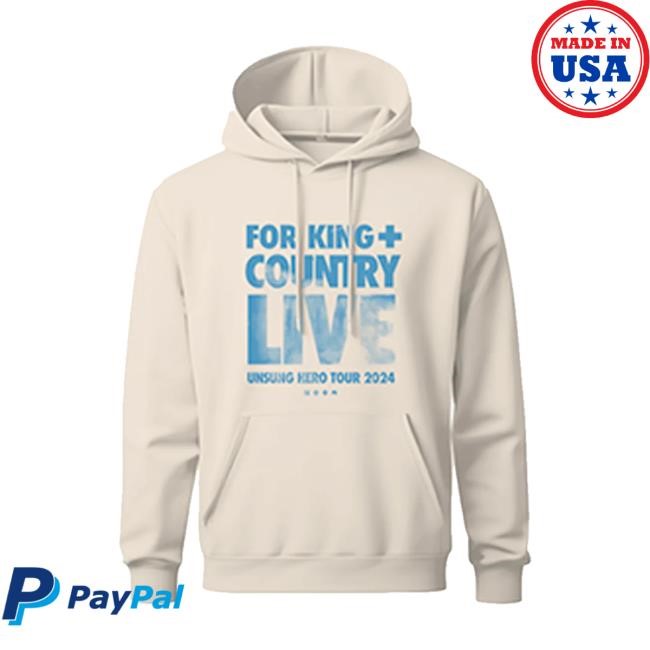 For King + Country Live LS Hoodie - For King And Country Merch
