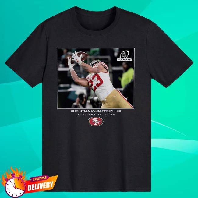 NFL 49ers McCaffrey Wild Card Fan Wardrobe Tee