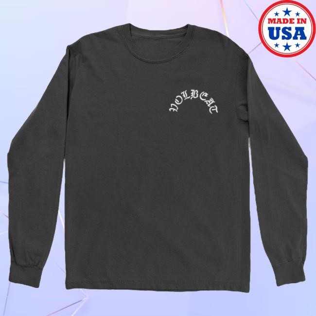 Official Volbeat Merch Store Shop Volbeat Rose Long Sleeve T Shirt