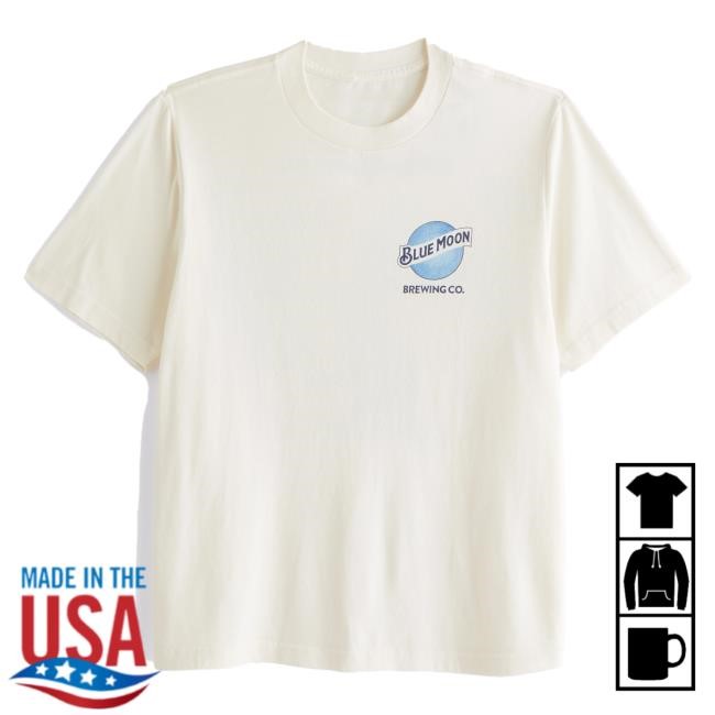 Official Abercrombie And Fitch Apparel Clothing Merch Blue Moon Vintage-Inspired Graphic T Shirt Abercrombie Store Shop