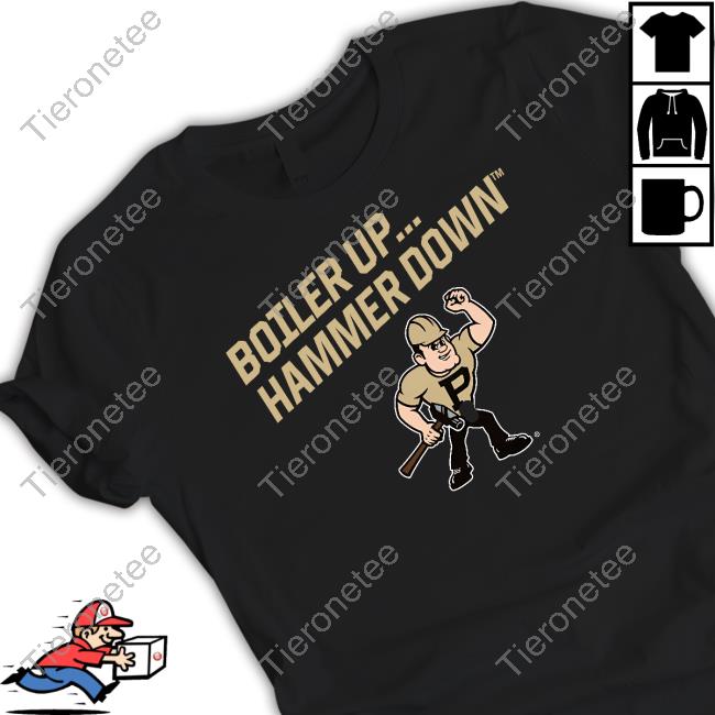 Purdue Pete Boiler Up... Hammer Down Crewneck Sweatshirt