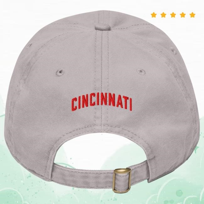 Cincinnati Legends Cap 24 Cincy Shirts Washed Cotton Stadium Crowd Authentic Cincinnati Legends Cap 24 by Cincy Shirts for Summer Crowds