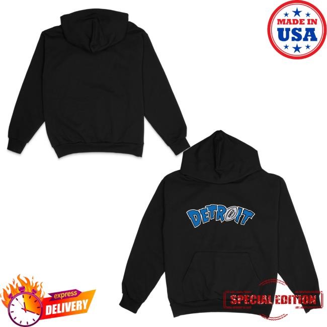 Official Kiwiclo Detroit Football Essential Hoodies Black