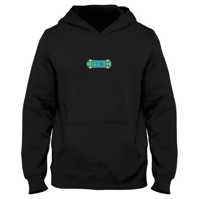 Official Monke Clothing Kick Flip Monke Hooded Sweatshirt MonkeClothing