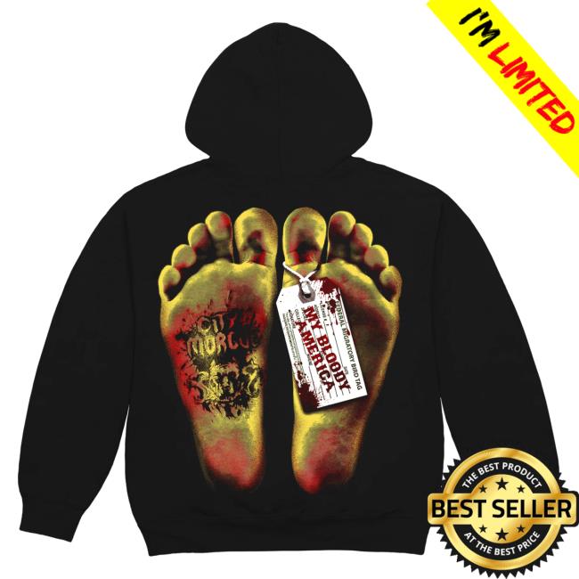 Official City Morgue Clothing Shop Toe Tag My Bloody America Crew neck Sweatshirt Citymorgue Merch