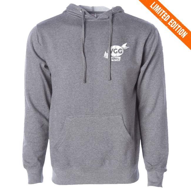 Official Vice Grip Garage Merch Store Shop Vice Grip Garage Vintage Grey Popover Sweatshirt Vicegripgarage