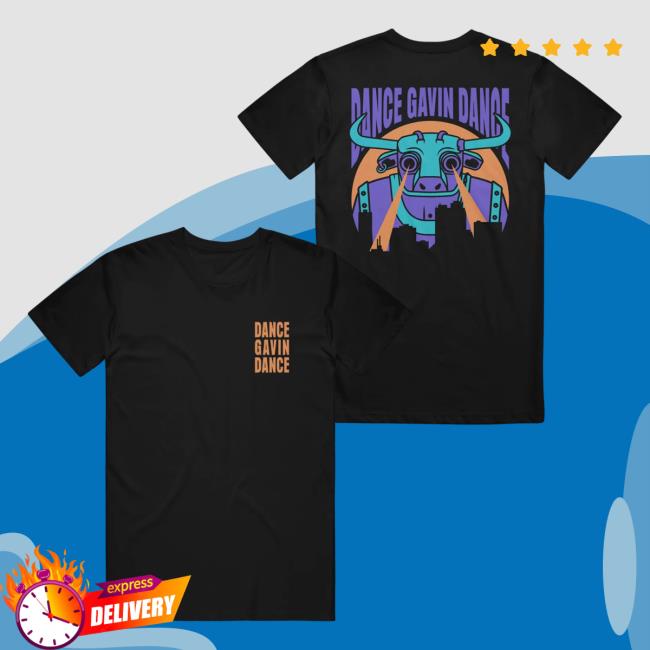 Official Dance Gavin Dance Band Merch Gavinzilla Black Tshirt DanceGavinDance