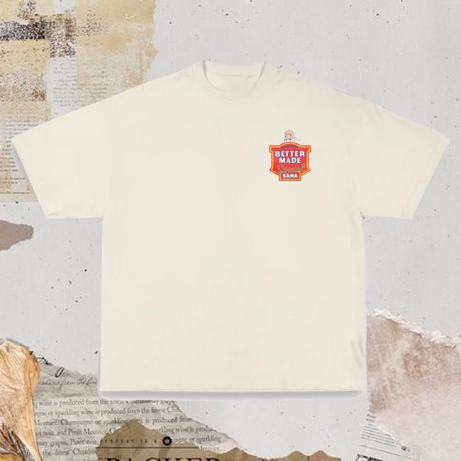 Official Sana Detroit Apparel Detroits Finest T Shirt - Cream