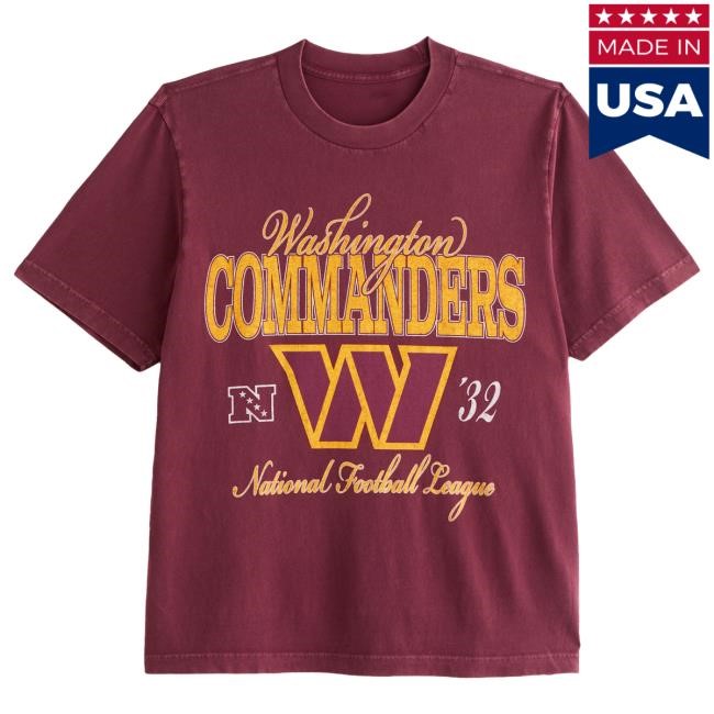 Official Abercrombie And Fitch Shop Washington Commanders Vintage-Inspired Graphic Hot Shirt NFL by Abercrombie