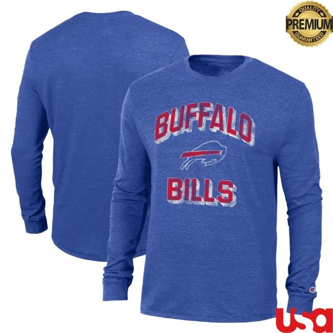 Buffalo Bills Brand Heather Royal Ultimate Sleeve Buffalo Bills Brand Heather Royal Ultimate Sleeve