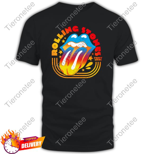 The Rolling Stones Shop Merch Forty Licks Gradient T-Shirt