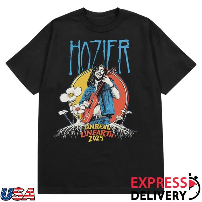 Official Hozier Shop Unreal Unearth 2025 Flower Tour Tees