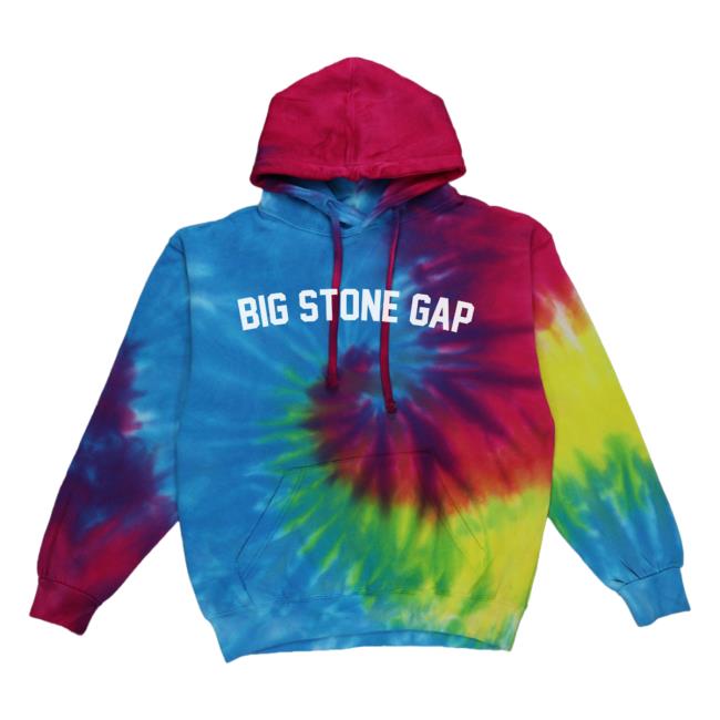 Official Hometown Apparel Clothing Merch Big Stone Gap Virginia Classic Curve Tie Dye Hoodie Eternity