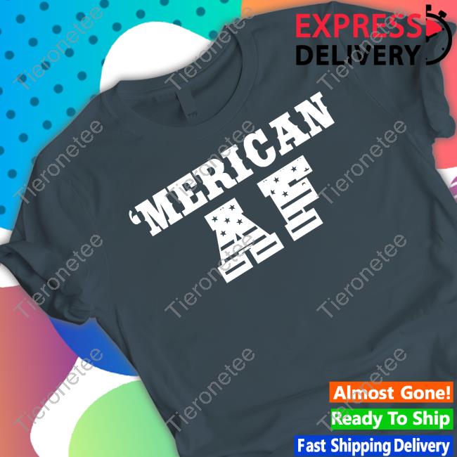 American Dirt Store Merican AF Flag Lettering Tee