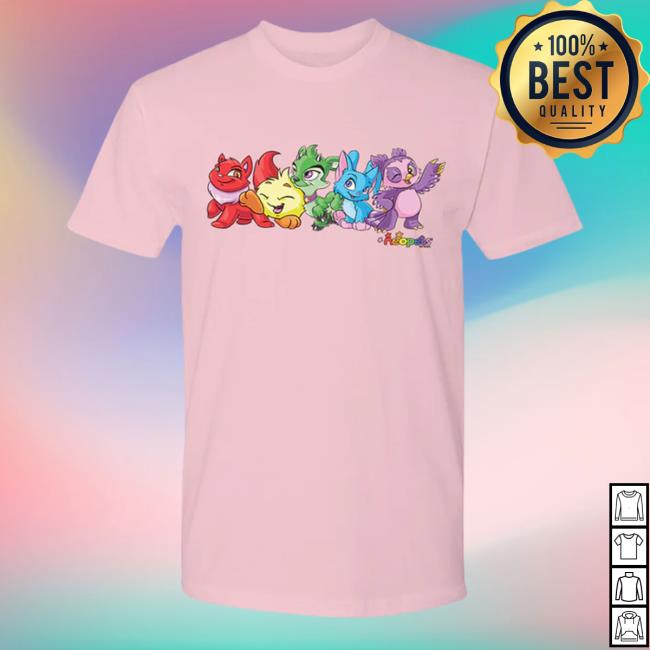 Neopets Merch Neopets Rainbow Parade Long Sleeve T Shirt