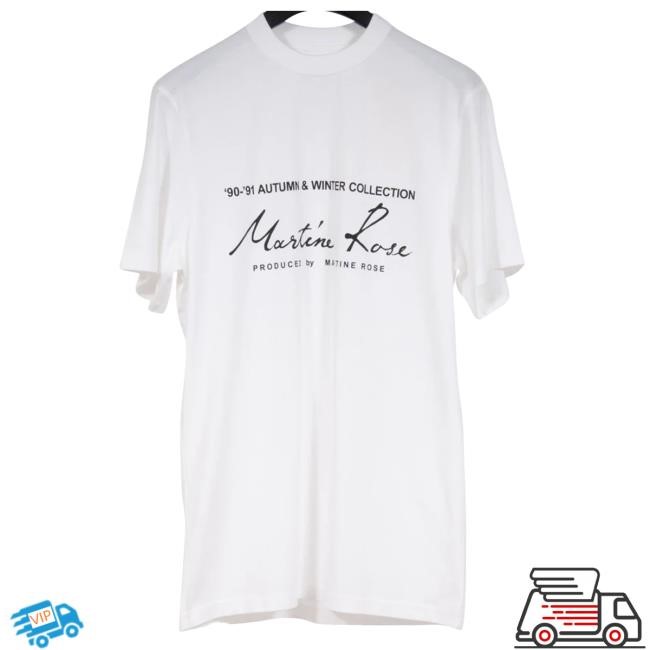 Martine Rose 90-91 Aw Collection Short Sleeve TShirt (White)