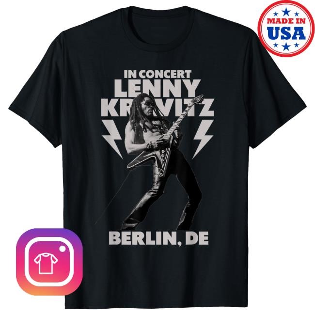 Official Lenny Kravitz – Blue Electric Light Tour 2025 Berlin Shirts