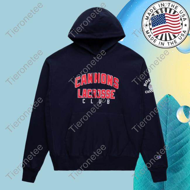 Official Premier Lacrosse League Shop Champion Cannons Lacrosse Throwback Reverse Weave Sweaters Marine Navy
