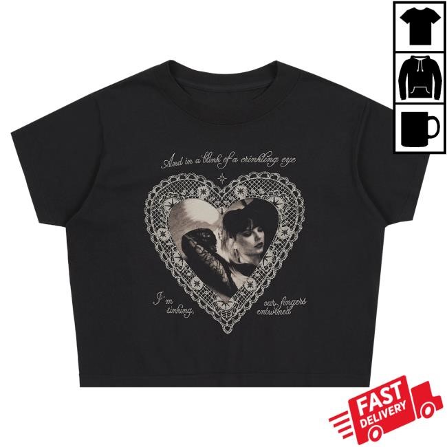 Official Taylor Swift Merch Store Shop Taylor Swift Blink Of A Crinkling Eye Crop Tees TaylorSwift