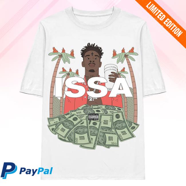 Official 21 Savage Merch Store Issa White Top Shirt 21 Savage Apparel Clothing Shop 21Savage