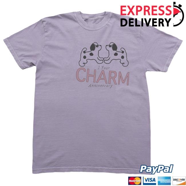 Official Clairo Merch Store Clairo Charm Puppy Top Shirt (Orchid)