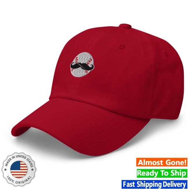 Cincy Shirts Baseball Mustache Dad Hat Adjustable Spring Cap