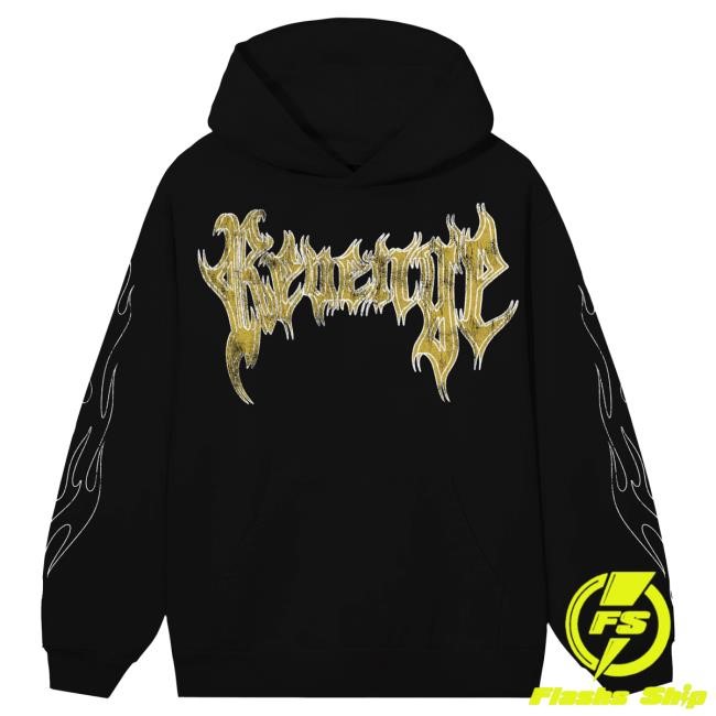 Official City Morgue Merch Revenge X City Morgue Grim Reaper Crew Black/Yellow City Morgue Clothing