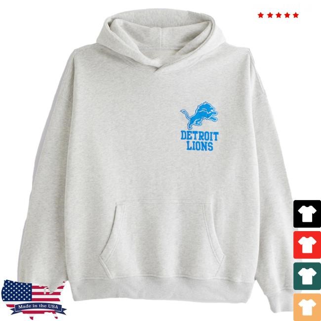 Official Abercrombie And Fitch Detroit Lions Graphic Hood NFL by Abercrombie