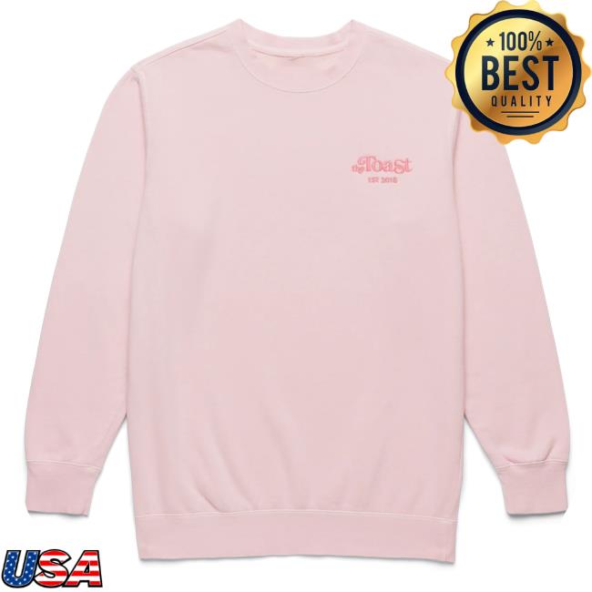 Official The Toast Merch Store Logo Pullover Hoodie Soft Pink