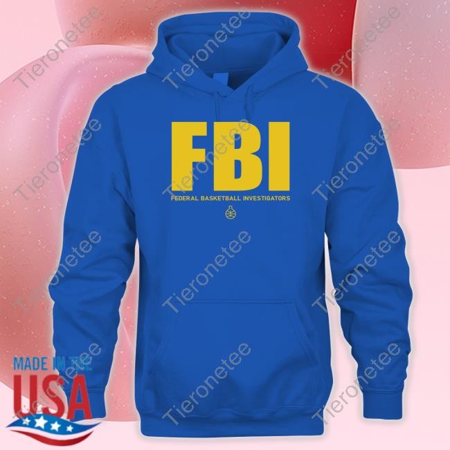 Fbi Federal Basketball Investigators Zip Up Hooded #1 Ranked Snitch Ref