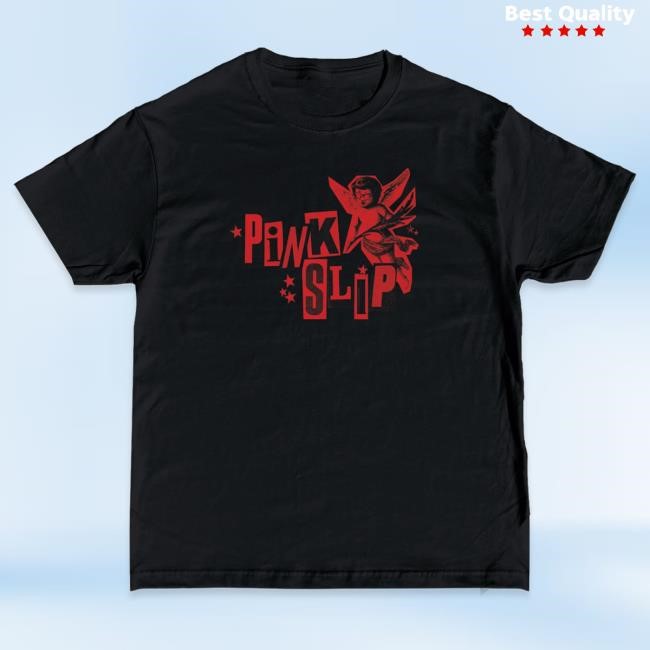 Official Super Yaki & Kerin Cunningham Present: Pink Slip Shirt Red Ink SuperYaki