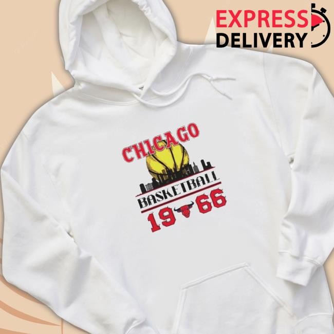 Official Chicago Bulls Basketball 1966 Skyline Vintage Tee
