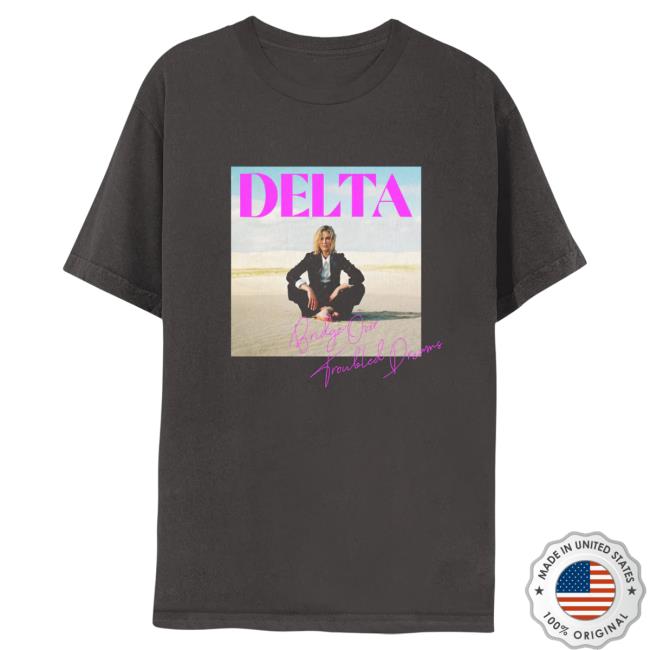 Official Merch Bar Delta Goodrem Bridge Over Troubled Dreams Tour Crew neck MerchBar
