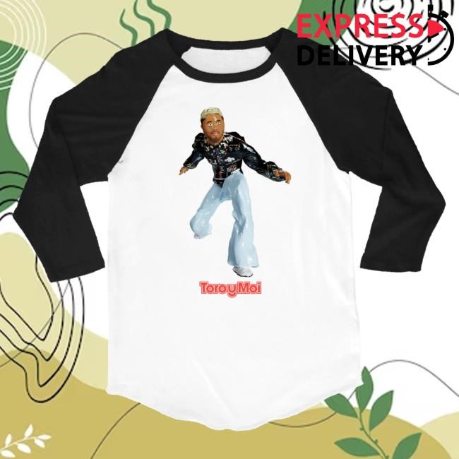 3D Chaz Raglan T-Shirt - White / Black Toro y Moi