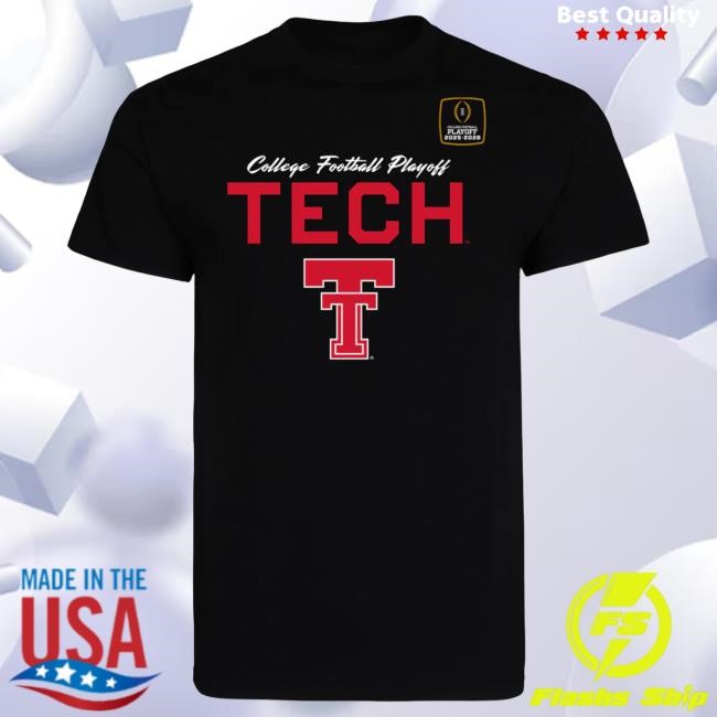 Official Red Raider Outfitter Texas Tech 2025 CFP - Tshirt - Kick Deep - BLACK