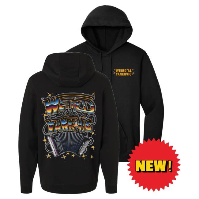 Official Weird Al Yankovic Modern Accordion Hooded Sweatshirt "Weird Al" Yankovic