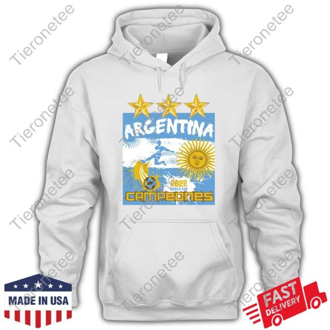 Official Argentina 2022 World Cup Campeones Tee