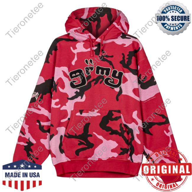 Official Grimey All Over Print Tusker Temple Vintage Sweater Red