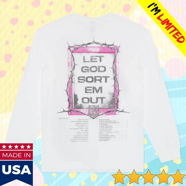 Official Clipse Merch Let God Sort Em Out Tour Thorn Long Sleeve Tee