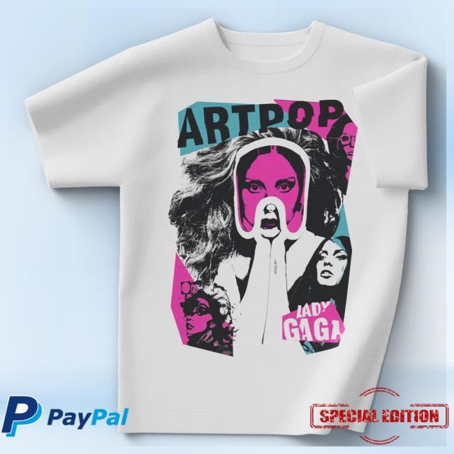 ARTPOP Collage White T Shirt Lady Gaga Merch Shop