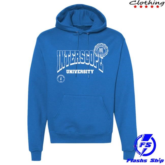 Official Interscope Blue University T Shirt