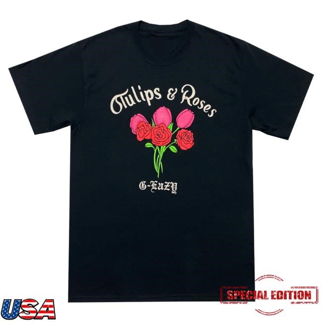 Official G-Eazy Tulips & Roses Black Shirts GEazy