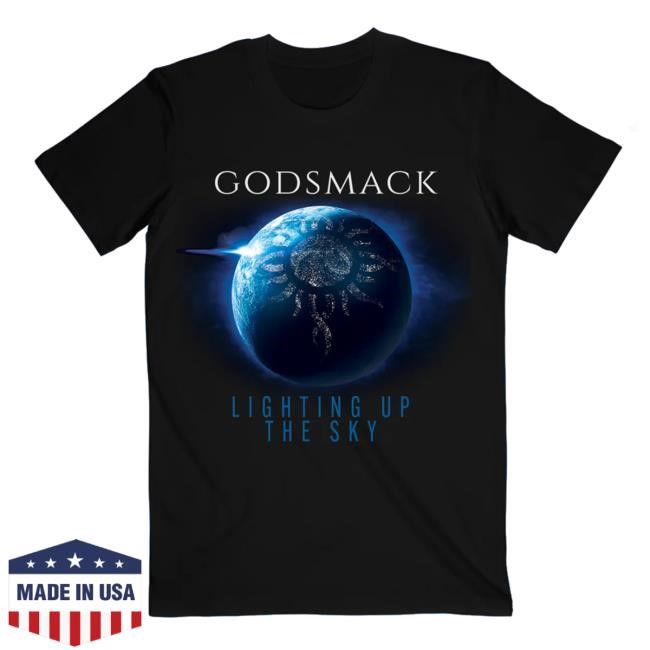 Godsmack Lighting Up The Sky Album New Tee Godsmack Merch