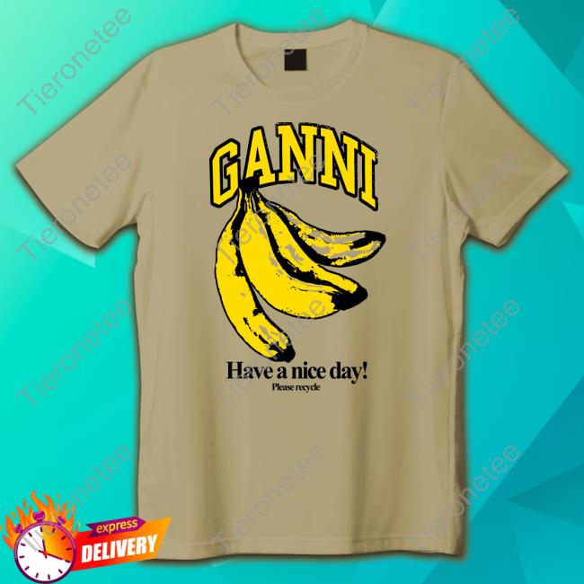 Ganni Have A Nice Day Please Recycle T Shirt