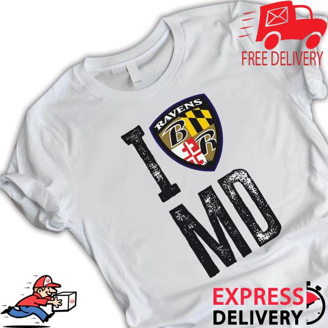 Official Official Baltimore Ravens I Shield MD Hoodie