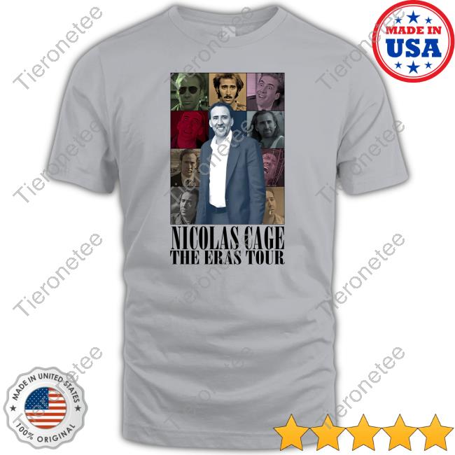 Official Shitheadsteve Merch Nicolas Cage The Eras Tour Shirts