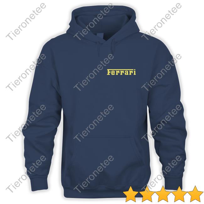 Official Ferrari Merch Store Crewneck With Ferrari Silicone Logo
